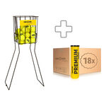 Tennis-Point Trycksatt boll Tennis-Point Premium 4-pack Rör