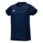 Yonex Kläder Yonex Crew Neck T-shirt Damer-Mörkblå