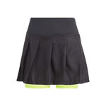 adidas Kläder adidas Pleat Pro Kjol Damer-Svart,Lime