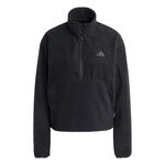 adidas Kl&auml;der adidas Fleece Half-Zip Tr&ouml;ja Damer-svart