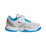adidas Tennisskor adidas Courtflash CF Sko för grus Barn-vit, silver