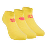 BIDI BADU Kläder BIDI BADU Leana No Show Tech Sportstrumpor 3-pack Damer-Gul,Pink
