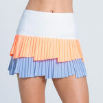 Lucky in Love Kläder Lucky in Love Fly Pleated 13in Kjol Damer-Ljusblå,Apricot