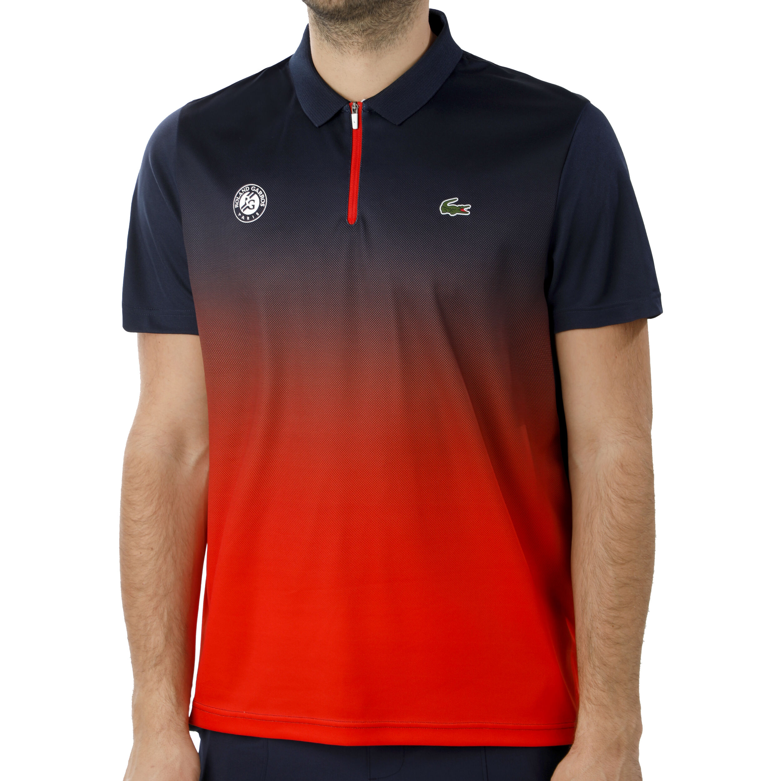Roland Garros Polo Herrar Mörkblå, Röd Roland Garros Polo Herrar Mörkblå, Röd