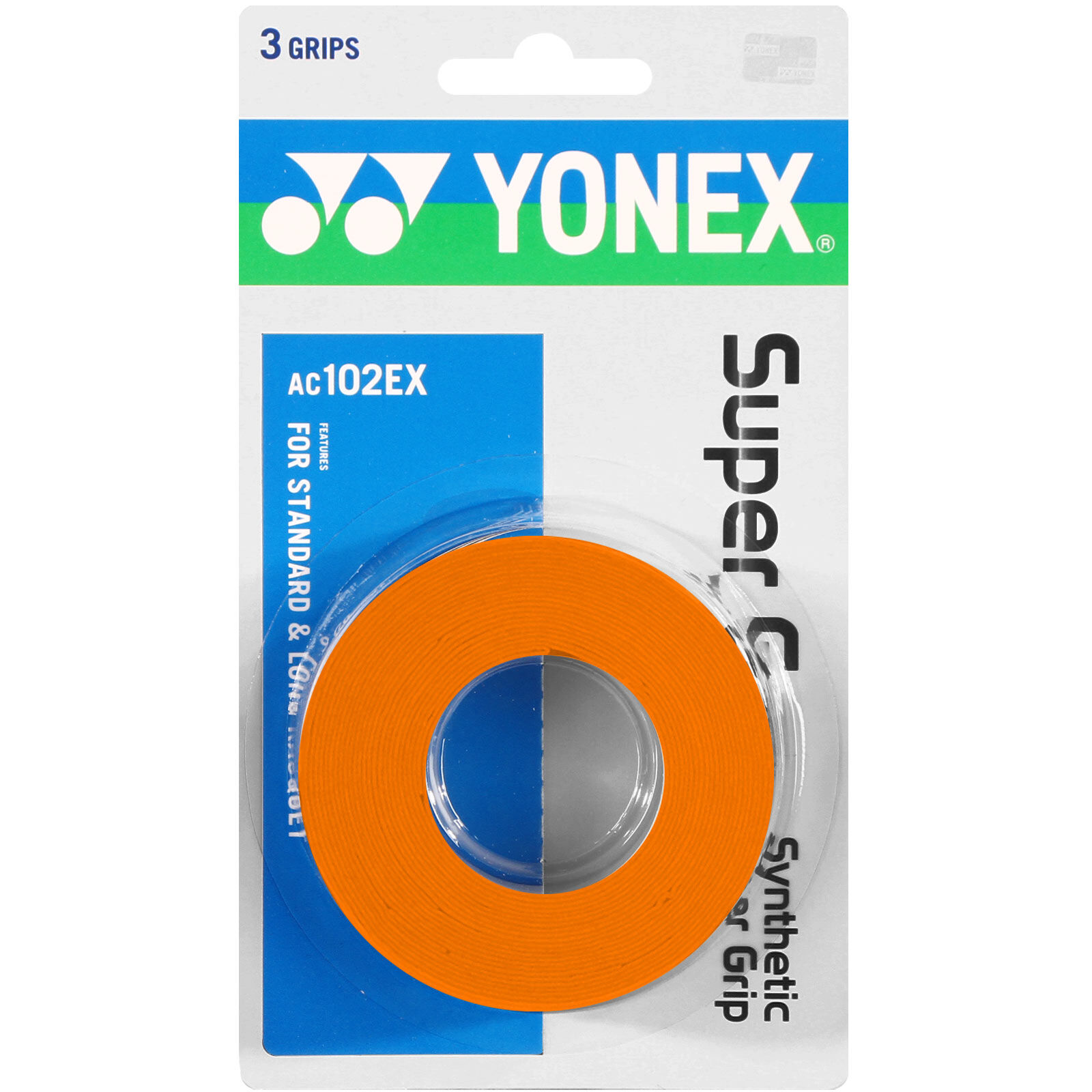 Yonex Super Grap 3er Pack orange 
