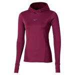 Mizuno Kläder Mizuno Active Warmalite Hooded Löpartröja Damer-Lila