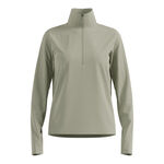 Odlo Kläder Odlo Essential Thermal Midlayer 1/2 Zip Löpartröja Damer-Oliv