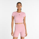 New Balance Kl&auml;der New Balance Harmony Fitted T-shirt Damer-Pink