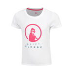Quiet Please Kl&auml;der Quiet Please Create Baseline Logo T-shirt Flickor-Vit,Pink