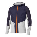Mizuno Kläder Mizuno Active Warmalite Hybrid Full Zip Löparjacka Herrar-Blå