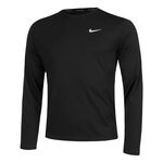 Nike Kläder Nike Dri-Fit Miler Dri-Fit UV Miler Löpartröja Herrar-Svart