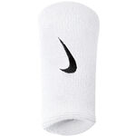 Nike Kläder Nike Swoosh Doublewide Svettband 2-pack-Vit,Svart