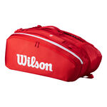 Wilson Wilson Tour Super Tour Racketväska 15-Röd,Vit