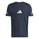 adidas Kläder adidas Z.N.E. T-shirt Herrar-Mörkblå,Vit