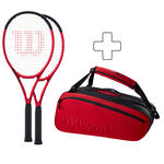 Wilson 2x Clash 100 Pro V2.0 plus Schlägertasche