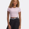 Rival Rib T-shirt Damer-Pink