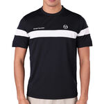 Sergio Tacchini Tenniskl&auml;der Sergio Tacchini Leone PL T-shirt Herrar - svart, vit