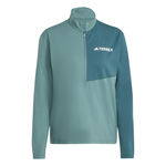 adidas Kläder adidas Terrex MT Half-Zip Löpartröja Damer-Mörkgrön,Grön