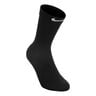 Fast Midweight Crew Löparsockor Unisex - svart, grå