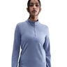 Swift Half-Zip Löpartröja Damer - blågrå, silver