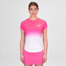 Crew Gradiant T-shirt Damer-Pink,Vit