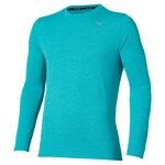 Mizuno Kläder Mizuno Core Impulse Löpartröja Herrar - blå, 