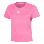 Quiet Please Tenniskl&auml;der Quiet Please Spin T-shirt Damer - pink, vit