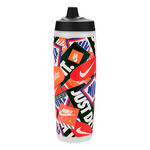 Nike Tillbehör Nike Nike Refuel Bottle 24oz/709 Ml Graphic Vattenflaska-Transparent,Svart