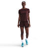 Dri-Fit One Mid Rise 2in1 3in Shorts Damer - mörkröd, silver