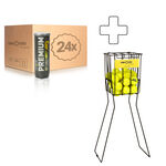 Tennis-Point Trycksatt boll Tennis-Point Premium 3-pack r&ouml;r 