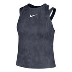 Nike Kläder Nike Dri-Fit Slam Linne Damer-Mörkblå,Vit